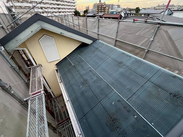 高砂市　屋根のルーフィング